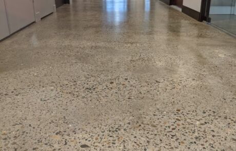 Brisbane office with polished concrete floor