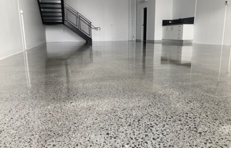 Polished concrete inside Brisbane warehouse