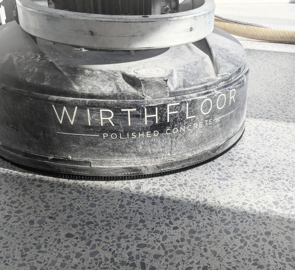 Wirthfloor polished concrete grinder in Brisbane