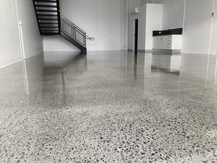 Industrial polished concrete